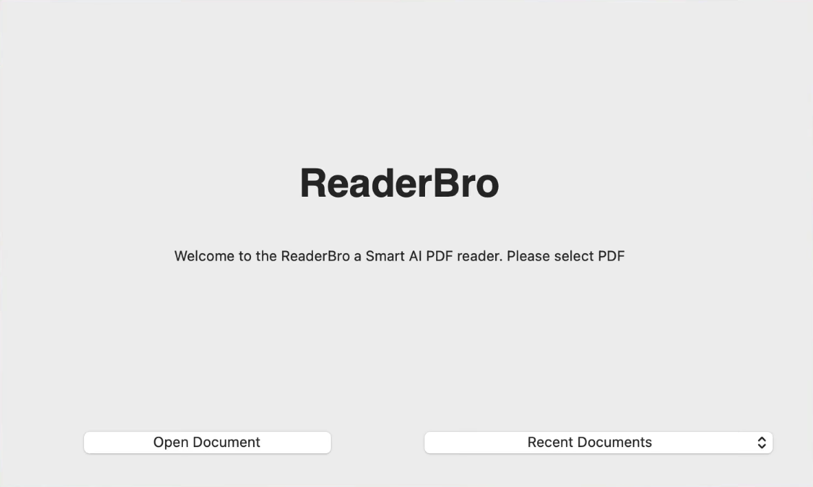 ReaderBro app interface